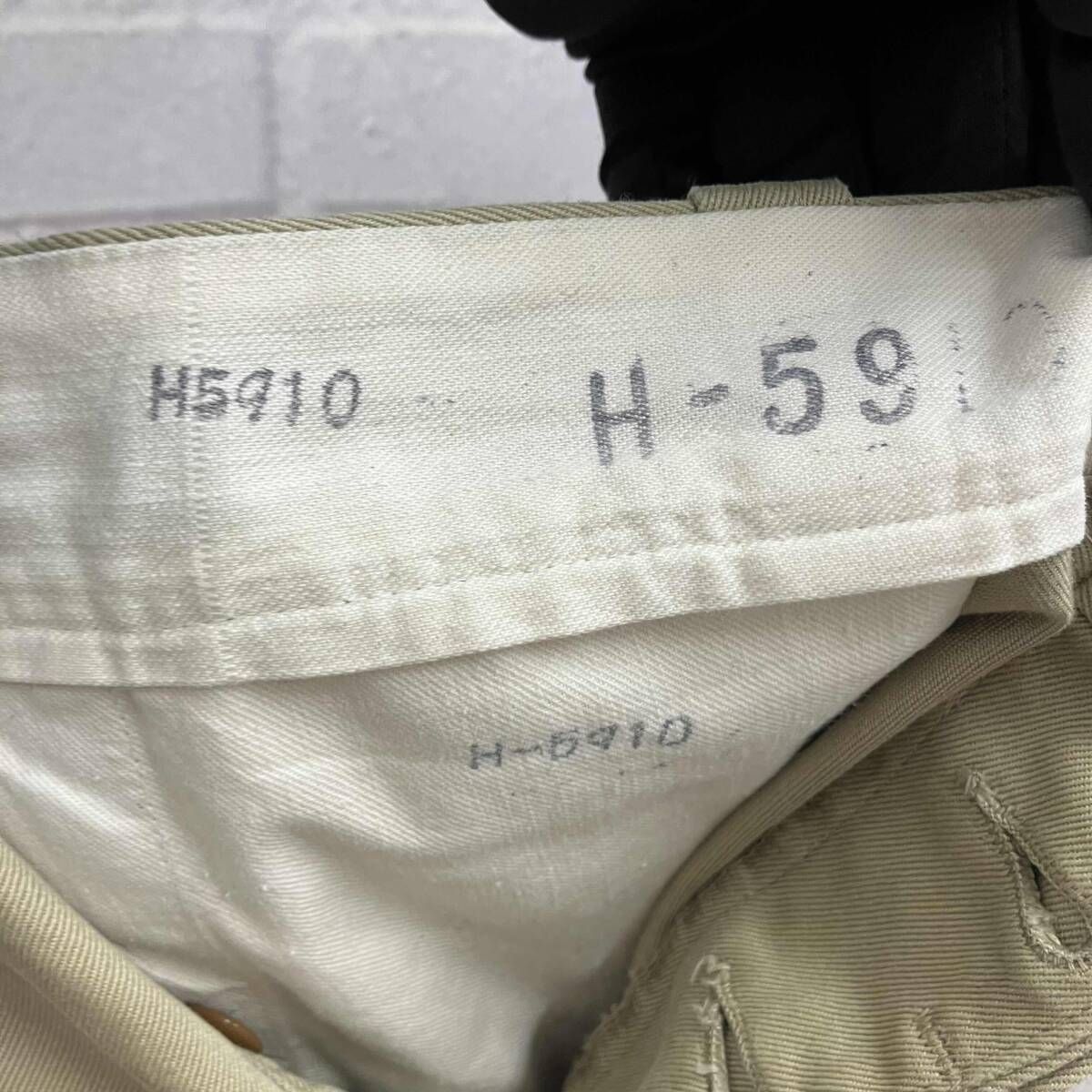  US ARMY ユーエス アーミー 50 s M-45 米軍実物 KHAKI 古着 綿パン ベージュ スラックス パンツ