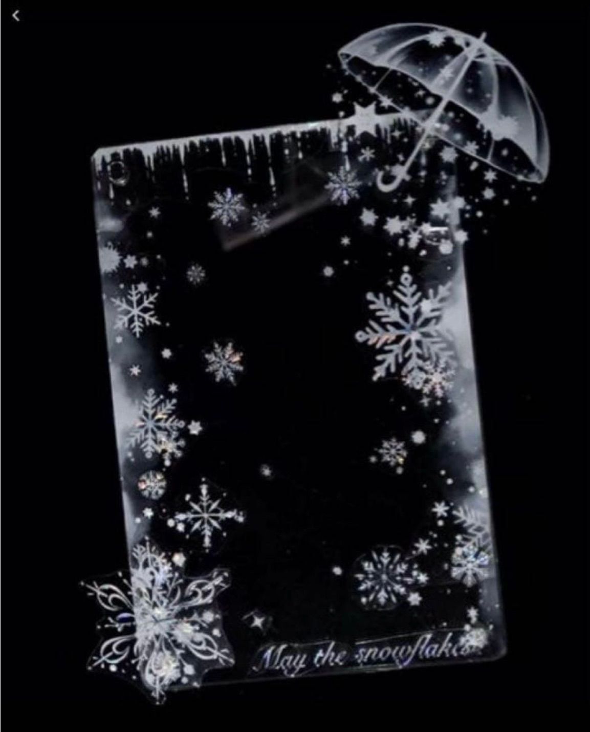 贝壳光 5.5cm×5m 银落 海外マスキングテープ 海外マステ 雪の結晶