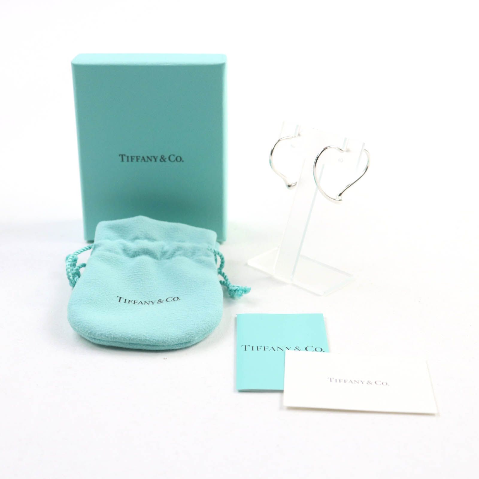 TIFFANY&Co.　ティファニー　オープンハートフープピアス　925　箱　袋 TIFFANY&Co. ティファニー オープンハートフープピアス 925 箱 袋