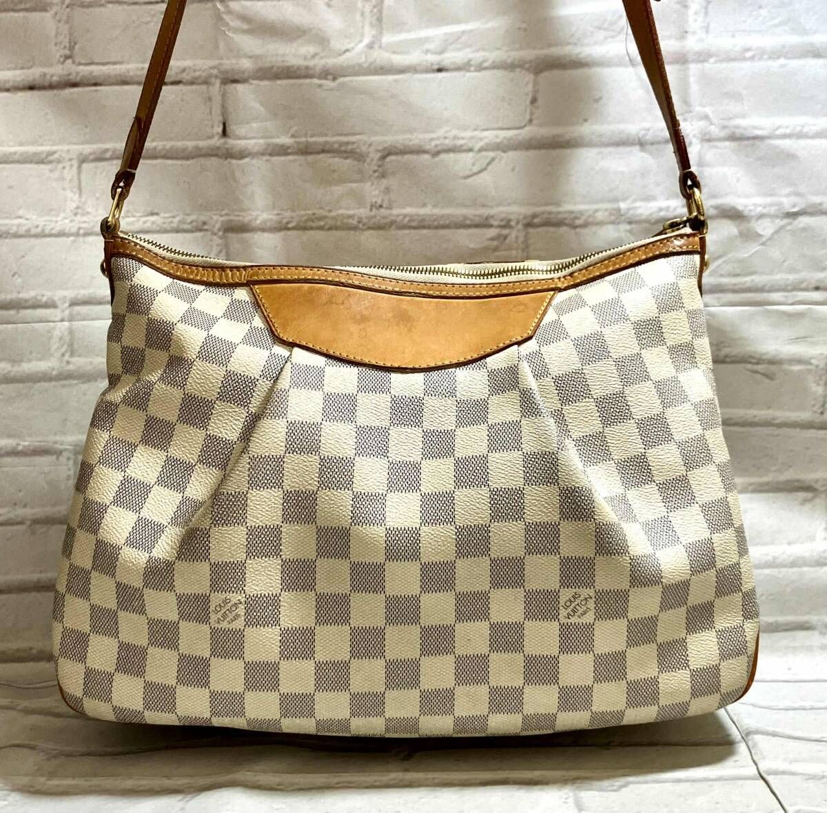 AI鑑定済 LOUIS VUITTON ルイヴィトン ショルダーバッグ ダミエアズール シラクーサ SP4170 フランス製