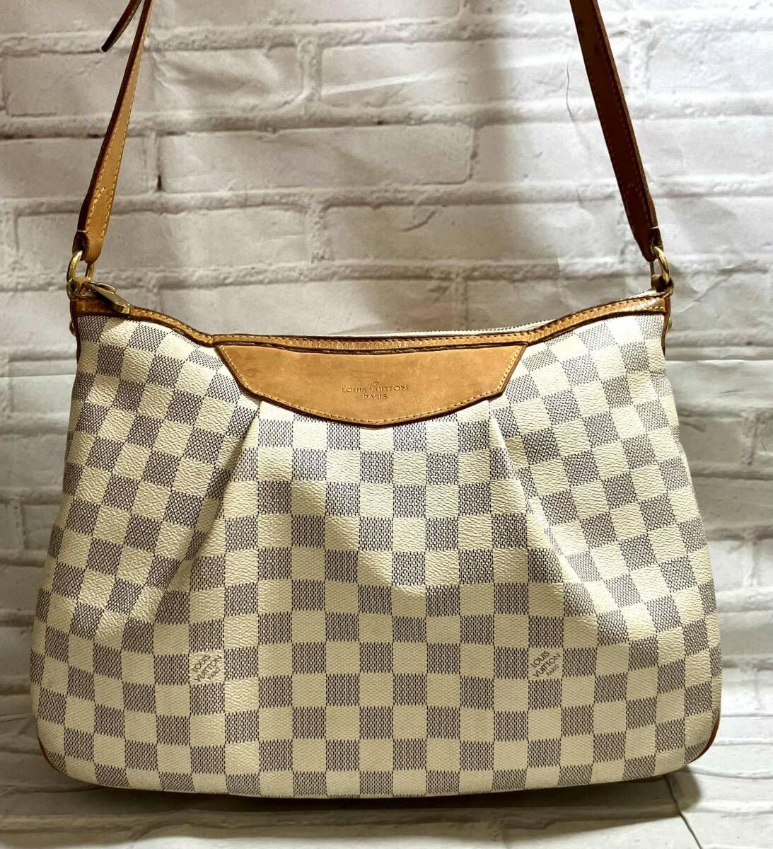 AI鑑定済 LOUIS VUITTON ルイヴィトン ショルダーバッグ ダミエアズール シラクーサ SP4170 フランス製