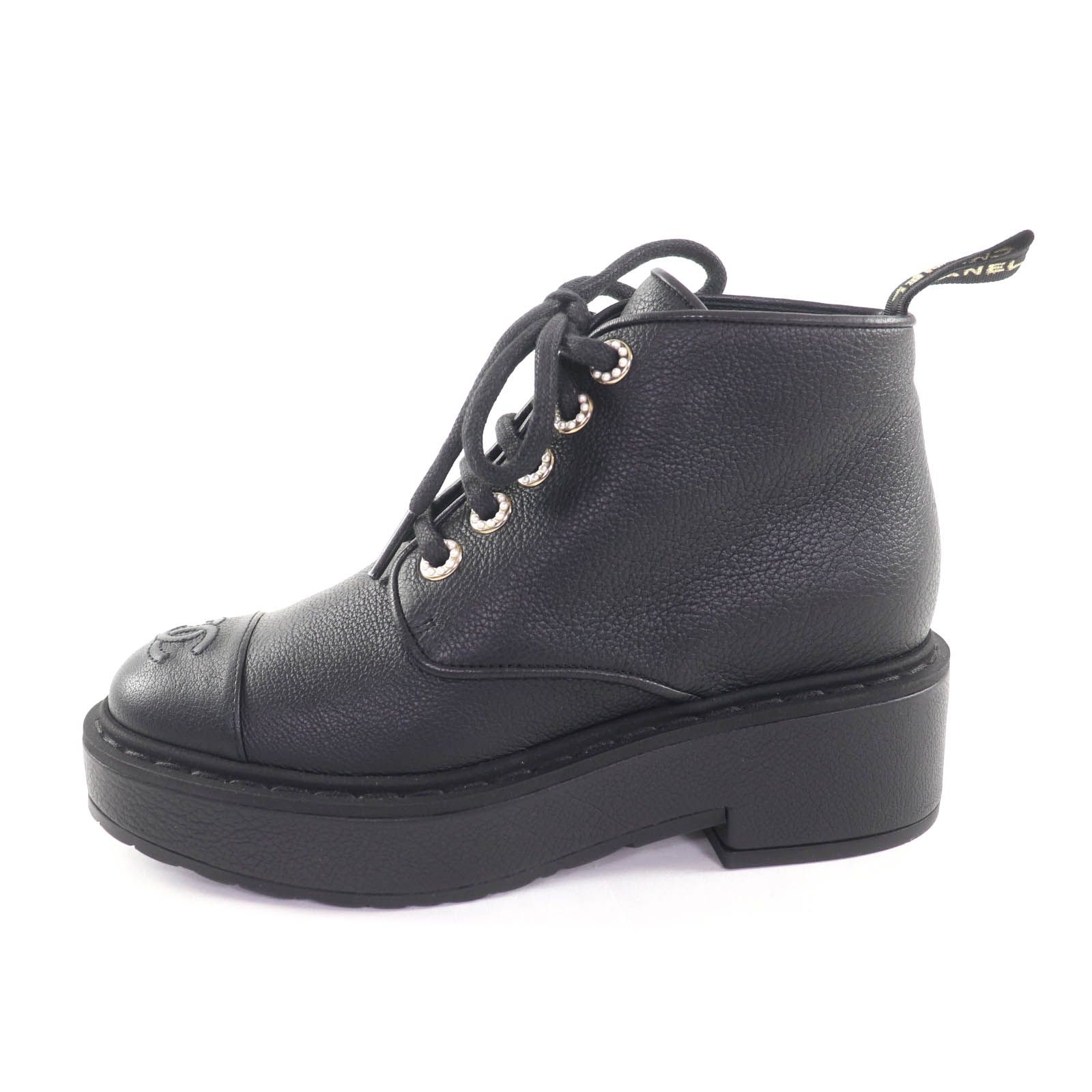 極美品☆CHANEL シャネル 20B G36416 Fパール装飾 ココマーク レース