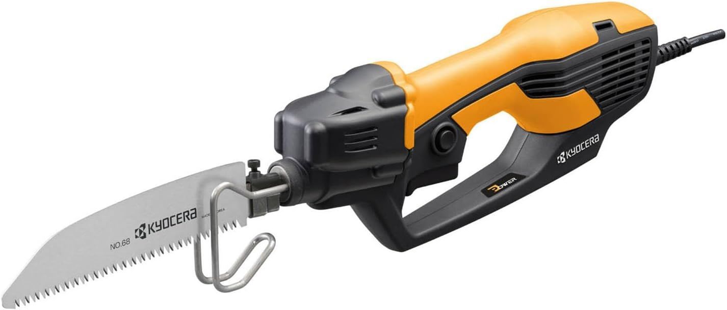 京セラ 旧リョービ 電気のこぎり DIY木工に便利な万能タイプ ASK-1001 618404 A 木材から軟鋼材の切断 庭木の剪定が出来るマルチユース 切断能力 庭木 径45 mm 木材 厚さ40 軟鋼板 厚さ3.5 塩ビパイプ 径120