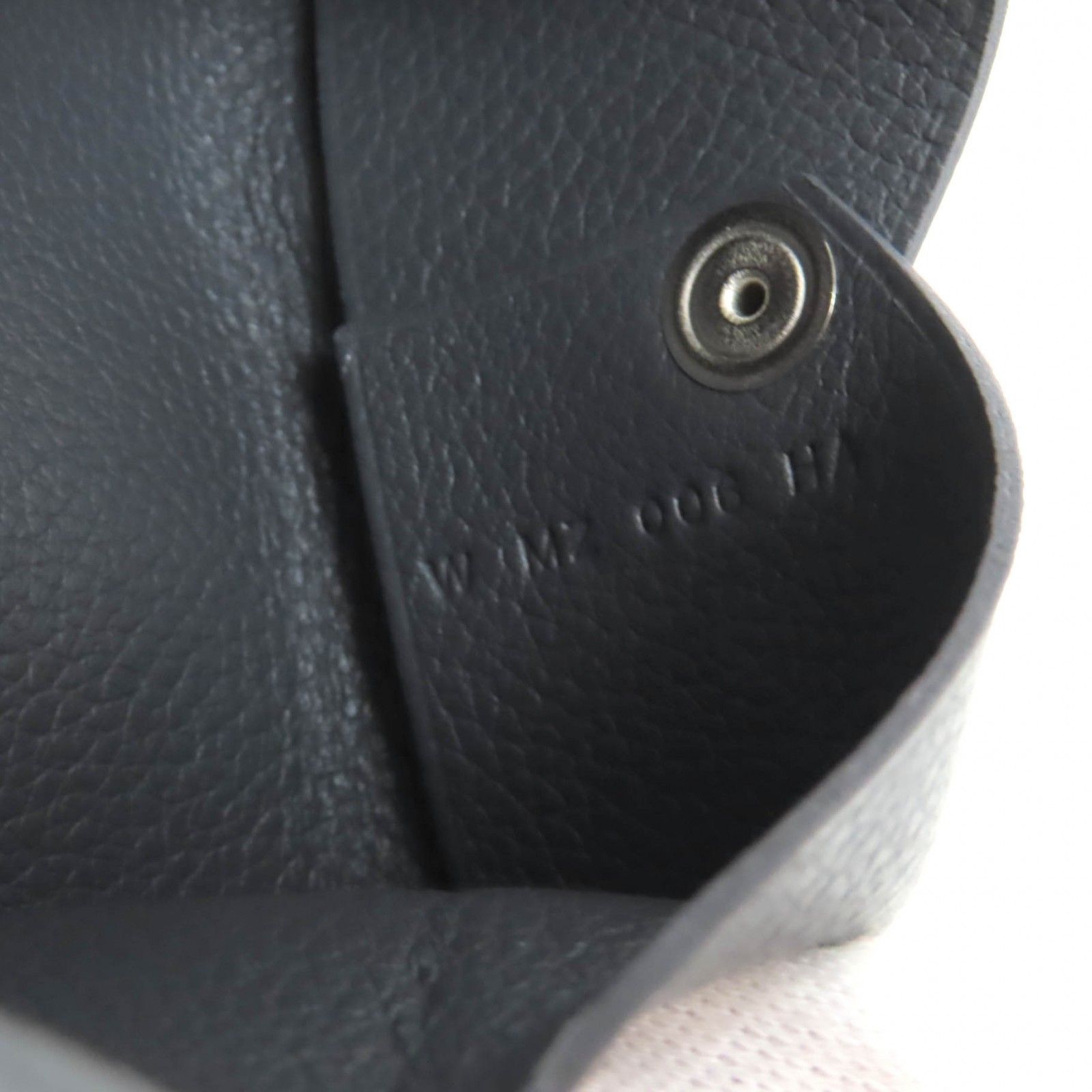 【ポイント還元率３％】 HERMES エルメス カルヴィ グリメイヤー エバー シルバー金具 カードケース W刻印 き フランス製 レディース