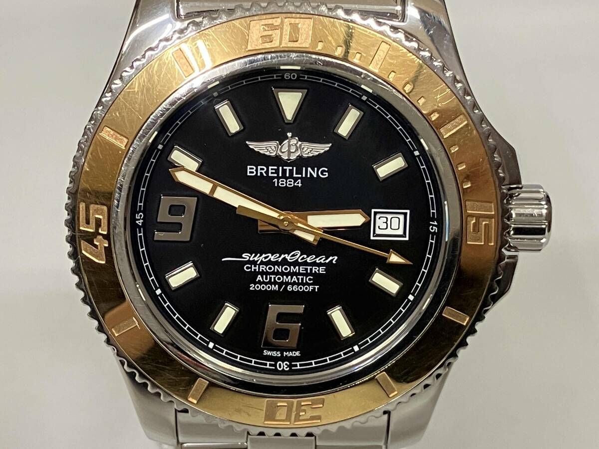 ブライトリング BREITLING スーパーオーシャン44 C17391 自動巻き メンズ デイト 箱 説 保証書付