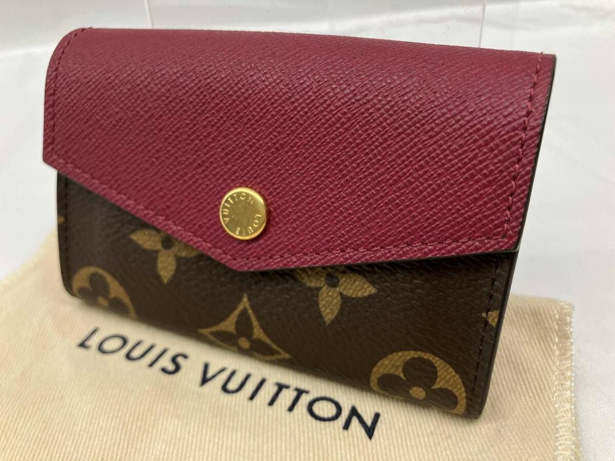 LOUIS VUITTON ルイヴィトン カードケース パスケース レザー ブラウン×ピンク SP1128 保存袋付き