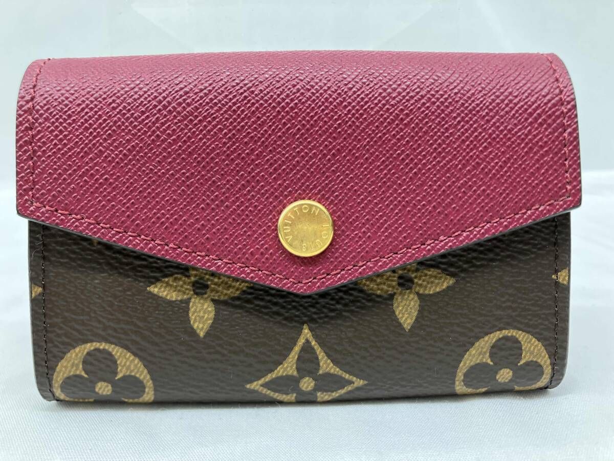 LOUIS VUITTON ルイヴィトン カードケース パスケース レザー ブラウン×ピンク SP1128 保存袋付き