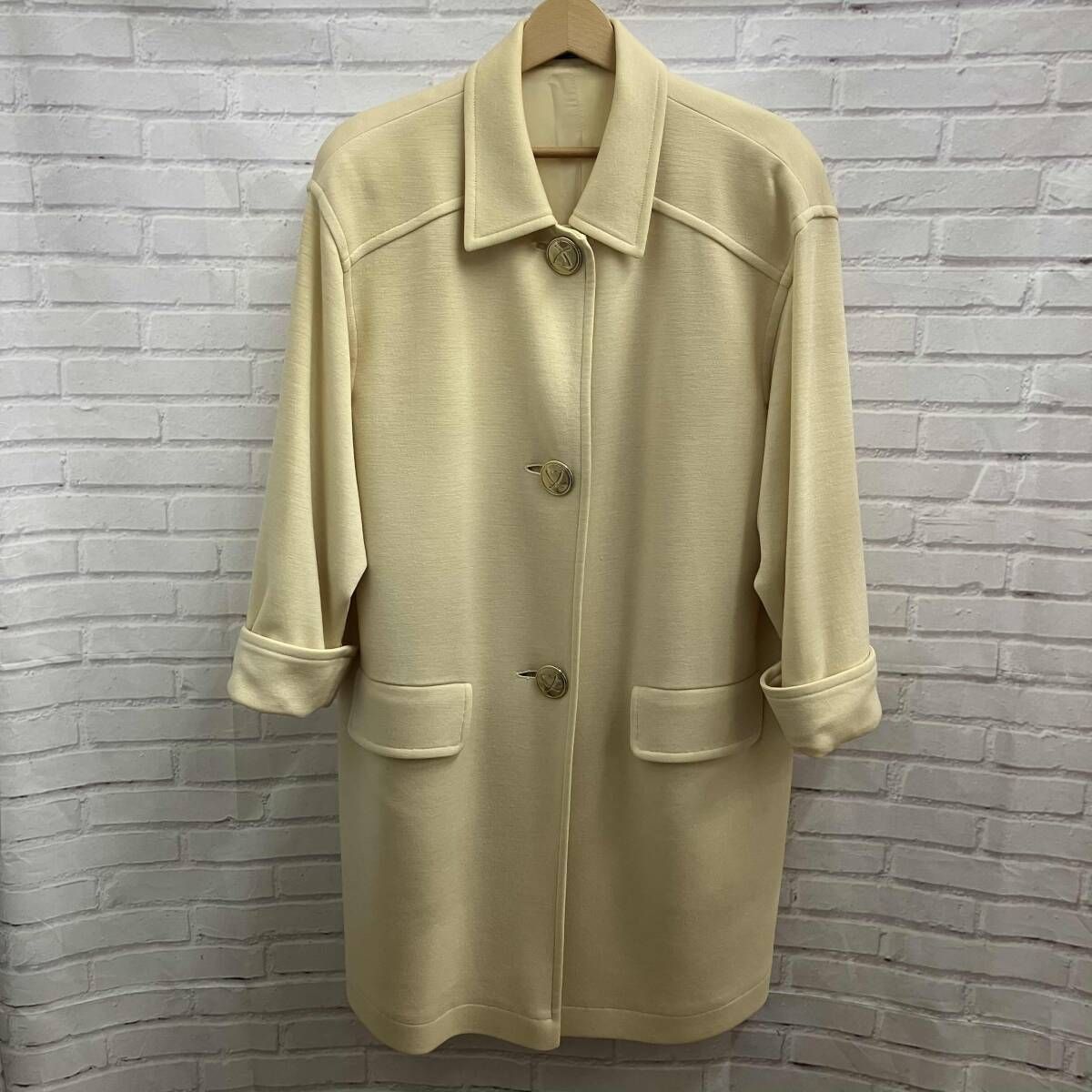 LEONARD FASHION レオナール コート サイズ 9R イエロー