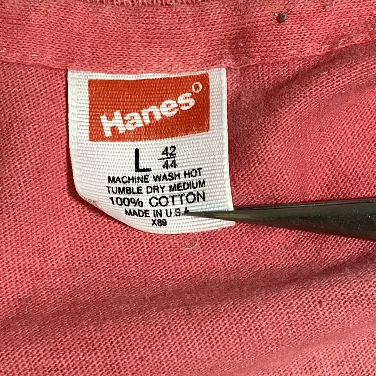 BOB MARLEY ボブマーリー 半袖Tシャツ Hanes 発泡プリント タイダイ 80s 古着 サイズL ピンク マルチ AR_KOOLFOOD_TN