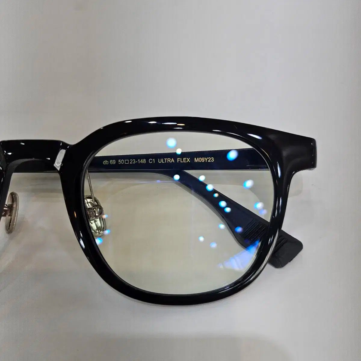 ブラックMONSTER メガネ 黒 ウェリントン ultra flex