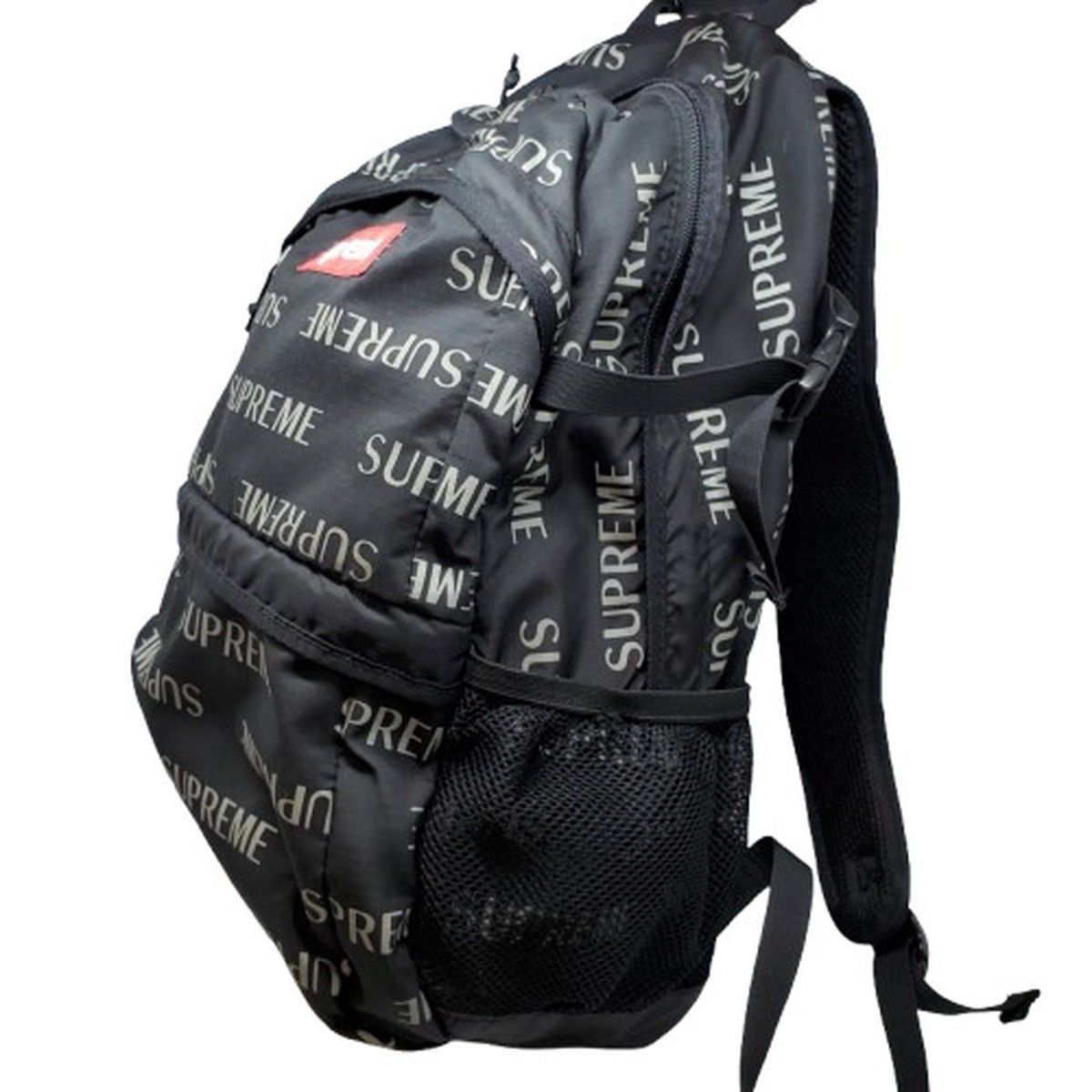 supreme シュプリーム ブラック バック リュック 鞄 バックパック Backpack 16AW ナイロン ボックスロゴ