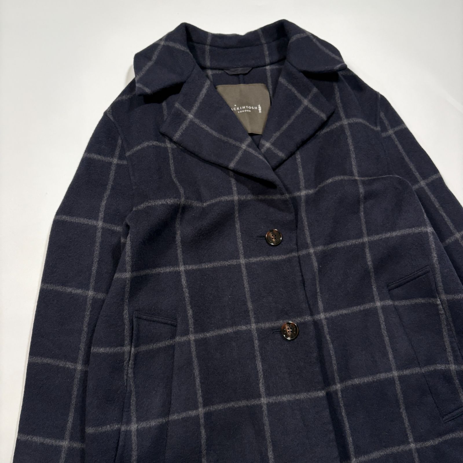 チェック ウール