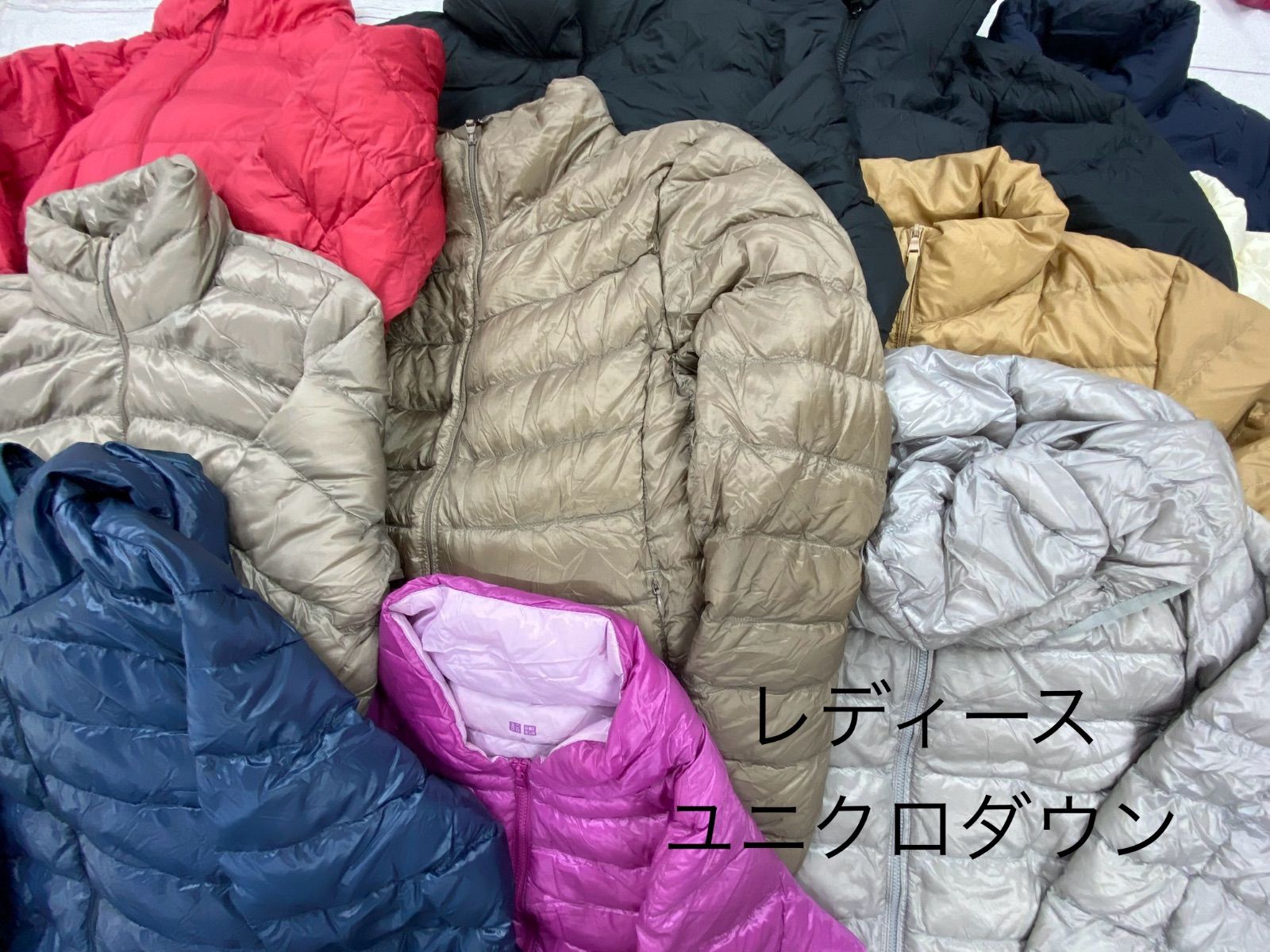 S196 レディース ユニクロダウン おまとめ 12点 ジップアップ ライブダウン