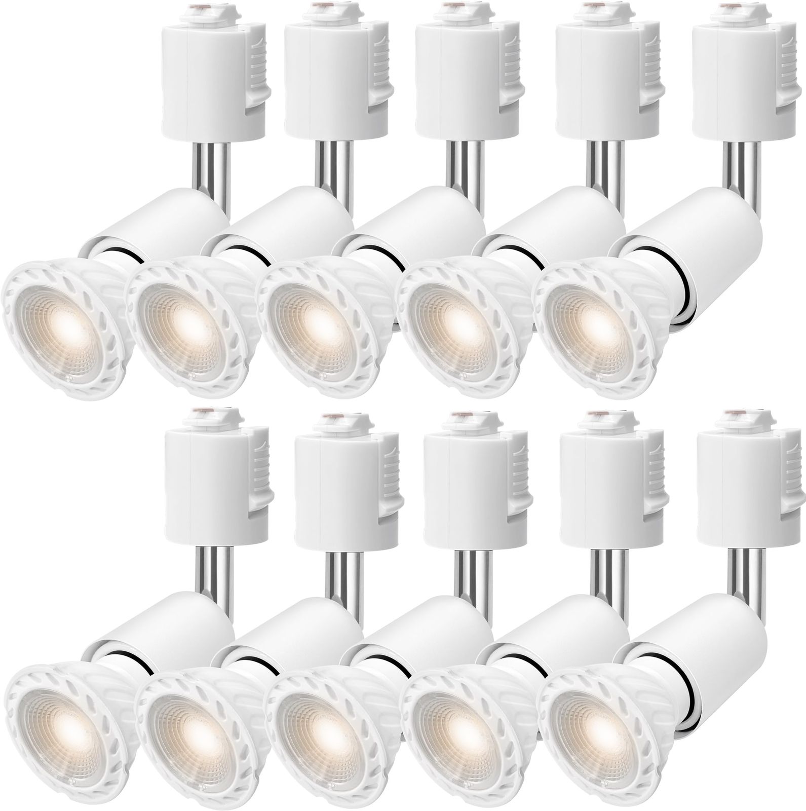 ダクトレール用スポットライト E 26口金 LED電球付き 60 W形相当 5 W ライティングバー用ライト ライティングバー用器具 LEDスポットライト ダクトレール用器具セット ホワイト 電球色 セット