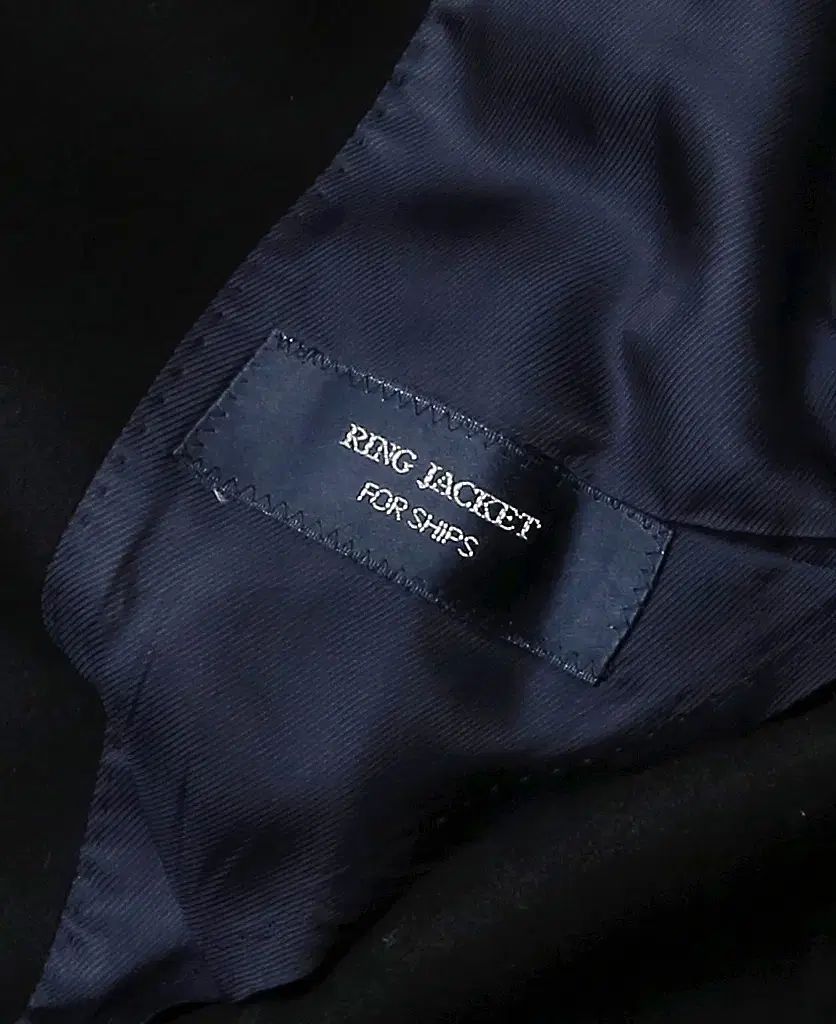 リングジャケット Ring Jacket ブラック ウール Single コート For シップス KANDAIZUMI_COM