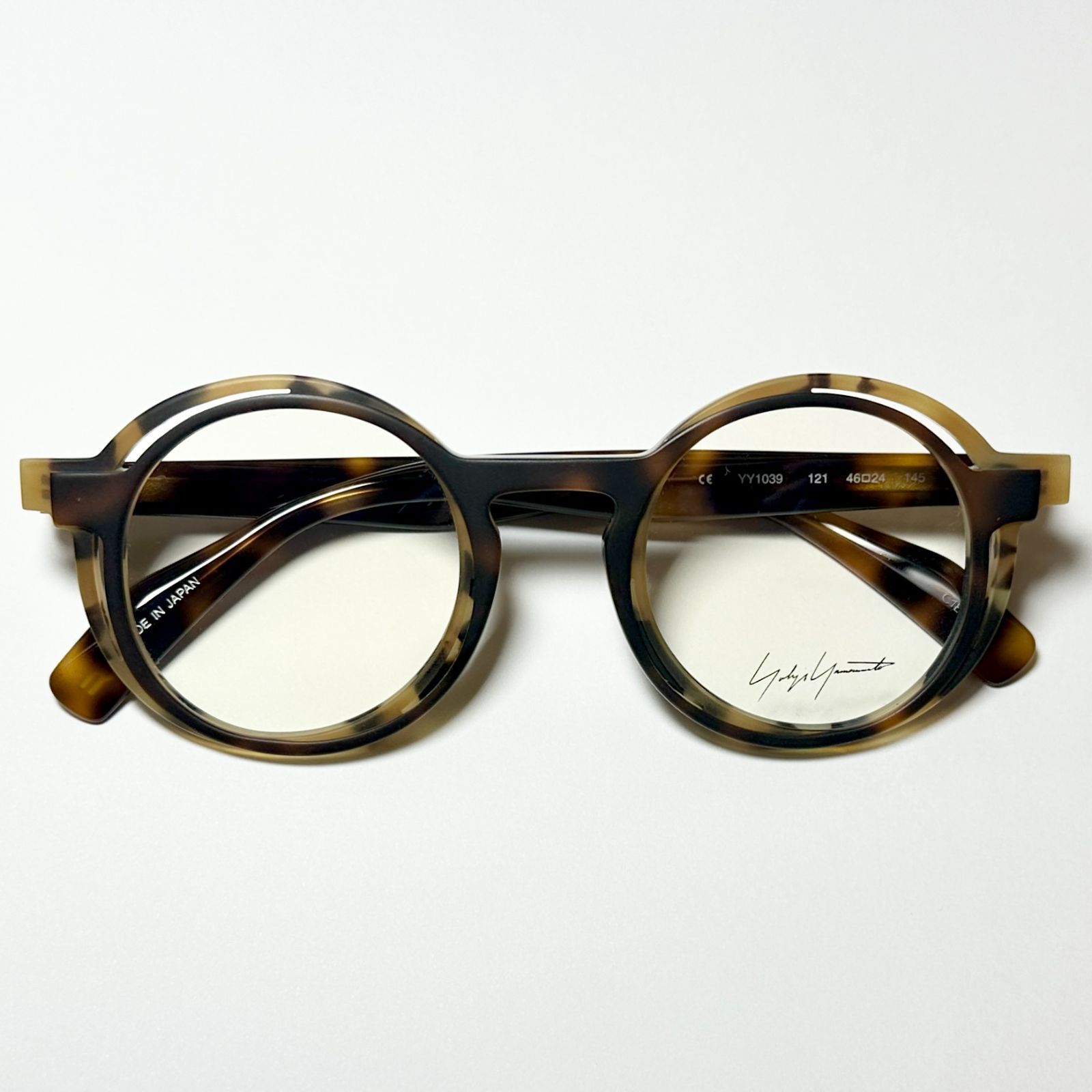 Yohji Yamamoto ヨウジヤマモト YY1039 121 べっ甲柄 メガネ 純正ケース付き Y3