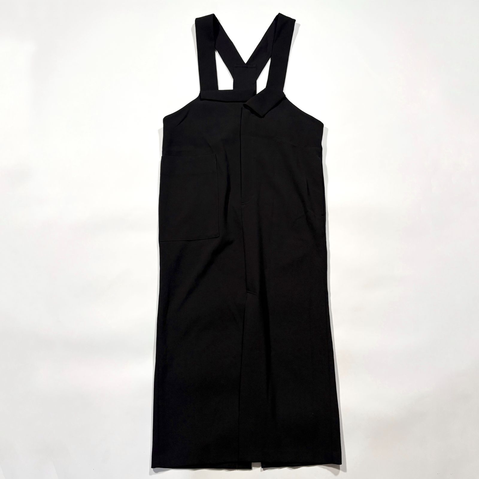 ENFOLD エンフォルド 2025 STRAIGHT JUMPER-SKIRT ストレート ジャンパースカート ブラック 38サイズ