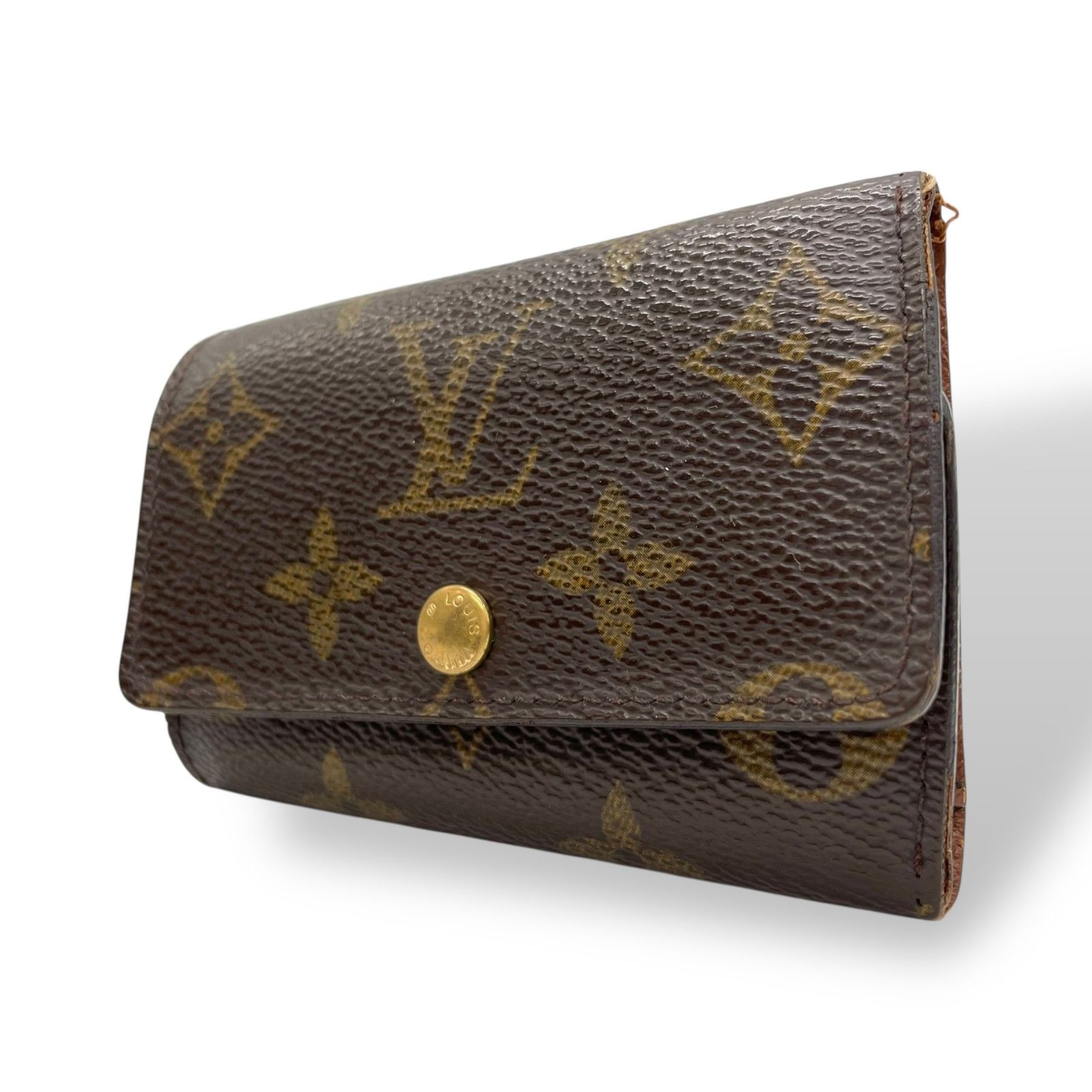 ルイ ヴィトン Louis Vuitton ミュルティクレ6 M62630 モノグラム 6連キーケース ブラウン PVC×レザー ゴールド金具 レディース メンズ M5