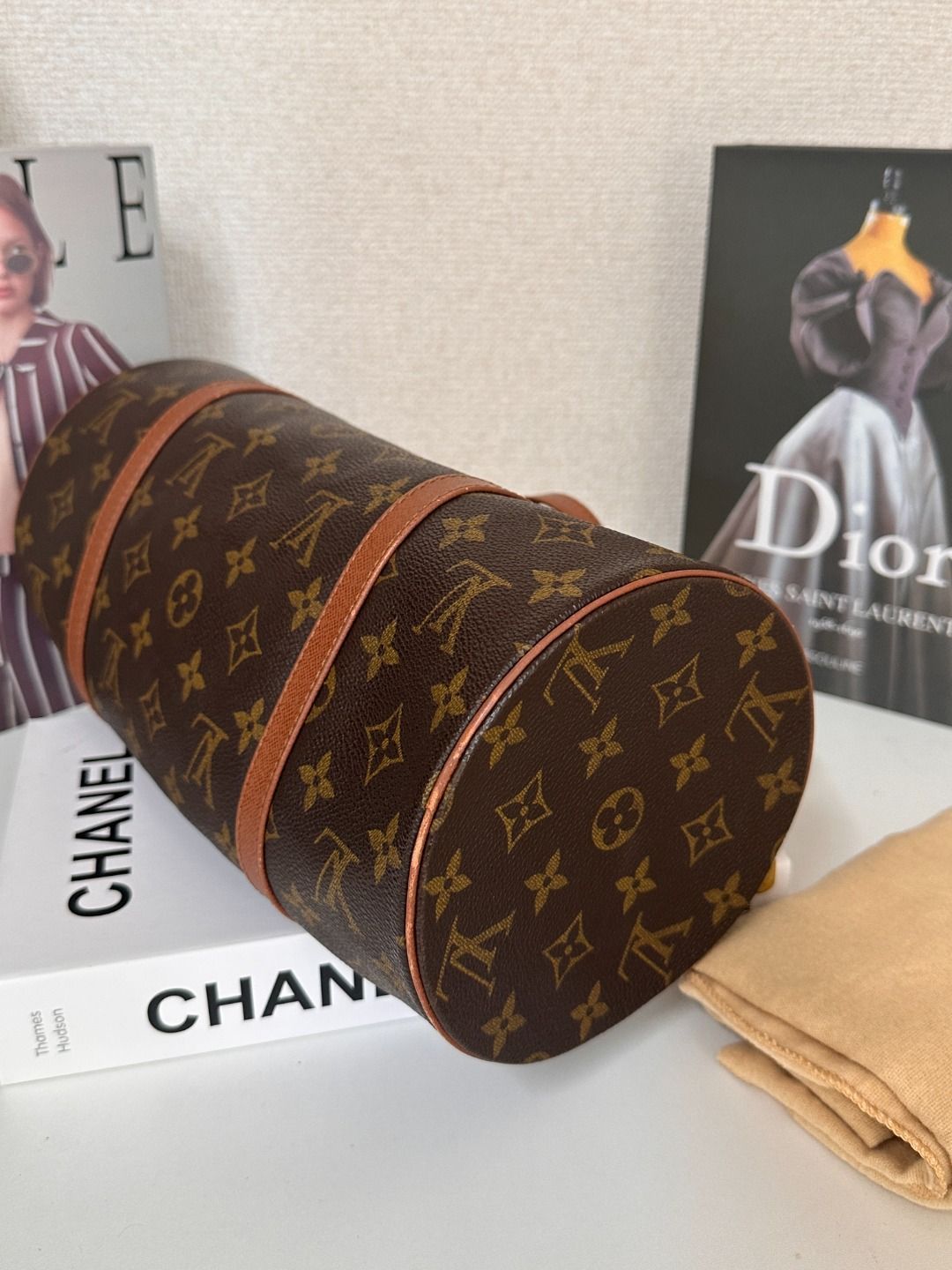 Louis Vuitton ルイ ヴィトン パピヨン モノグラム ハンドバッグ ポーチ付き DECORATOM_COM_BR