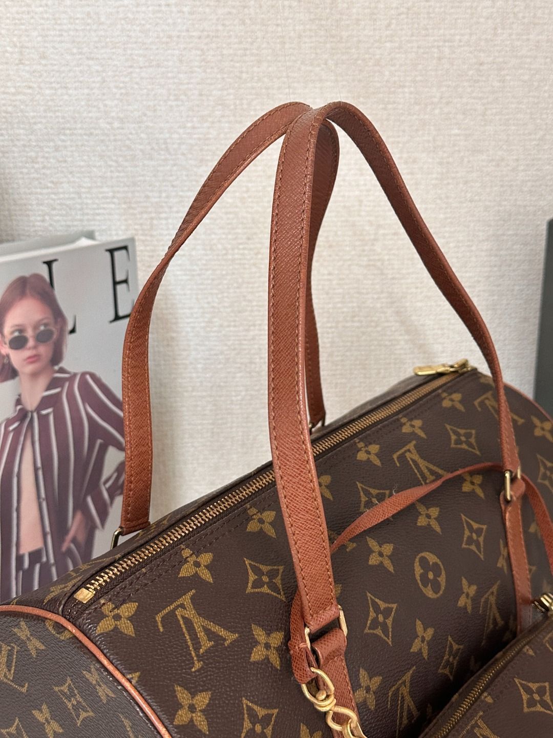 Louis Vuitton ルイ ヴィトン パピヨン モノグラム ハンドバッグ ポーチ付き