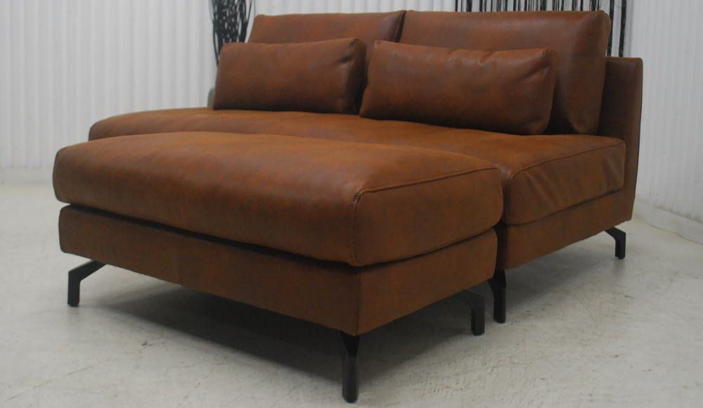 オットマンセット ブラウン