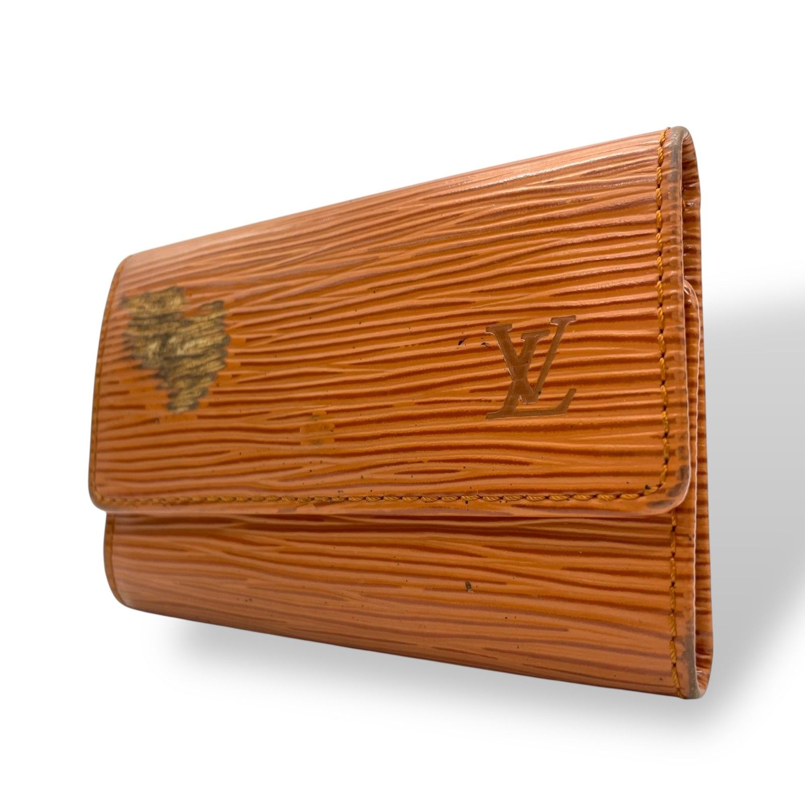 ルイ ヴィトン Louis Vuitton ミュルティクレ6 M63813 エピ 6連キーケース ブラウン レザー ゴールド金具 メンズ レディース M5