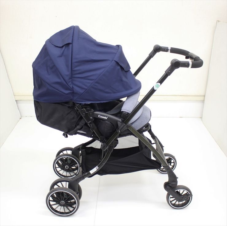 スゴカルSwitch plus エッグショック earth XL オーシャンブルー コンビ ハイシート53cm 生後1ヶ月~ クリーニング済み B4811367