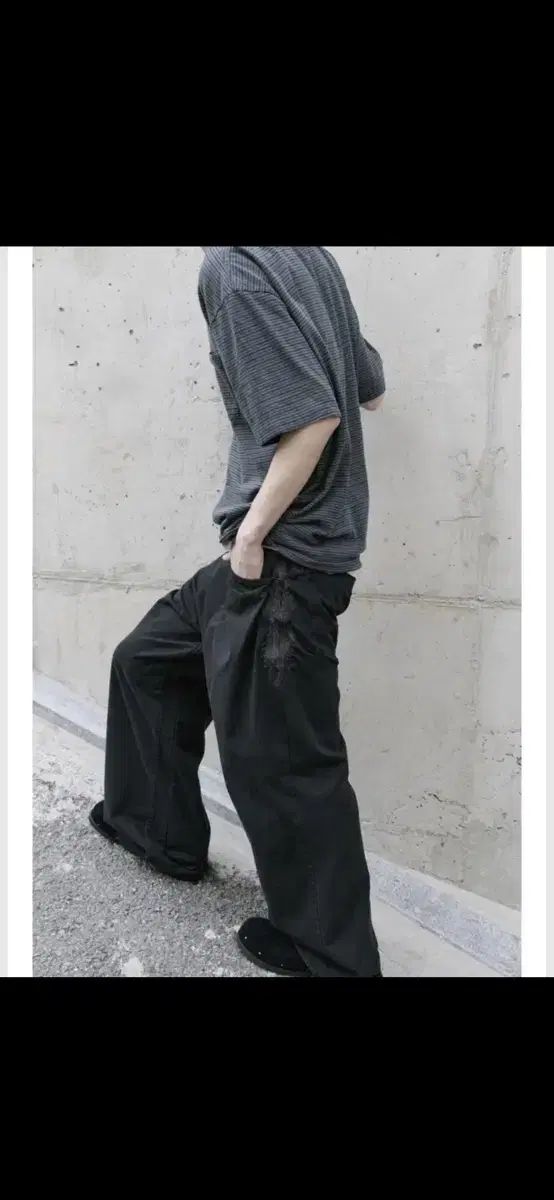 2 POLYTERU フェザー Gosima パンツ ディープチャコール