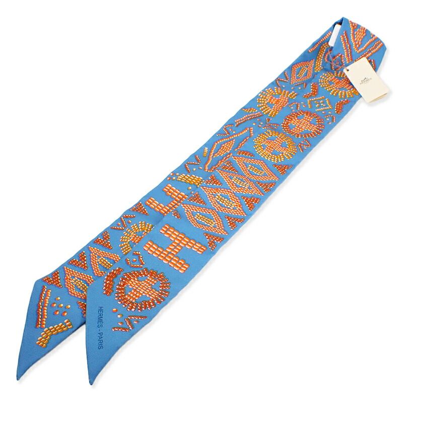 新品】HERMES/エルメス/ツイリー/アンベルル/箱/スカーフ/j79-11  
