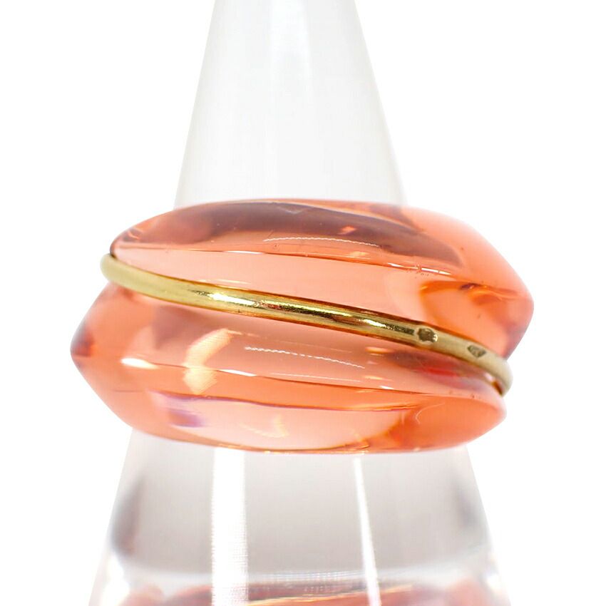 Baccarat/バカラ/750/コキアージュ/オレンジ/リング/j79-5 - メルカリ