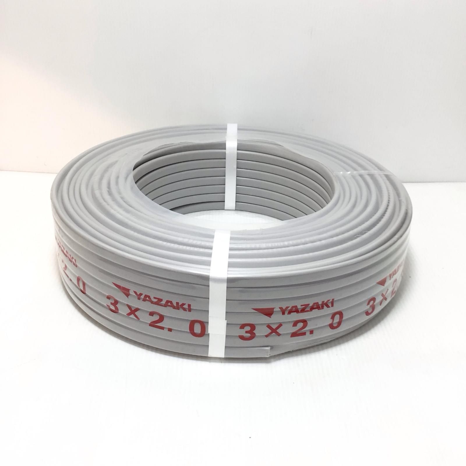 ΘΘYAZAKI VVFケーブル S 3芯 2.0mm×100m 2月 令和6年