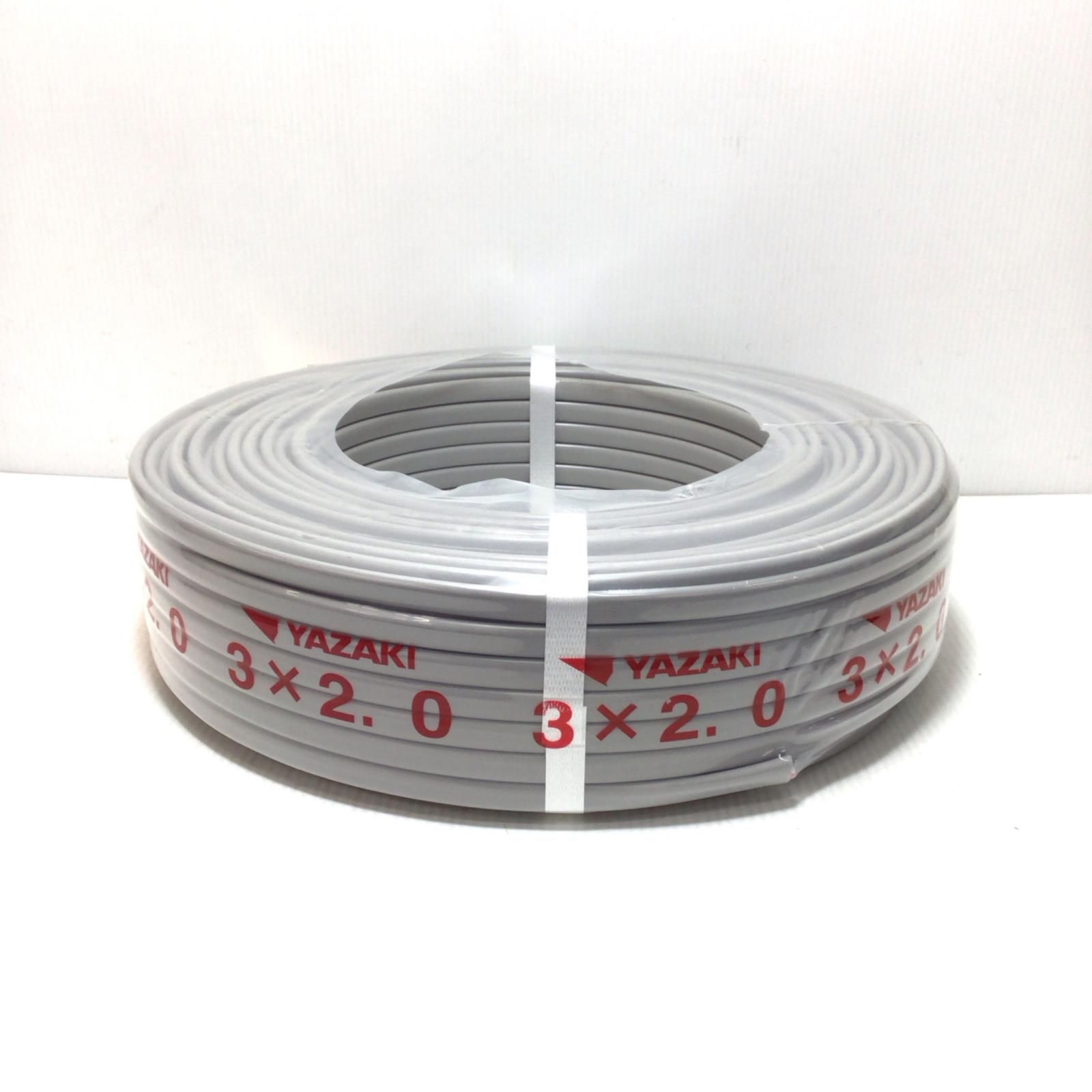 ΘΘYAZAKI VVFケーブル S 3芯 2.0mm×100m 6月 令和7年