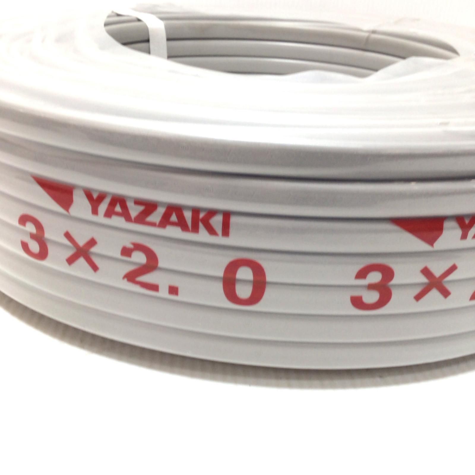 ΘΘYAZAKI VVFケーブル S 3芯 2.0mm×100m 6月 令和7年