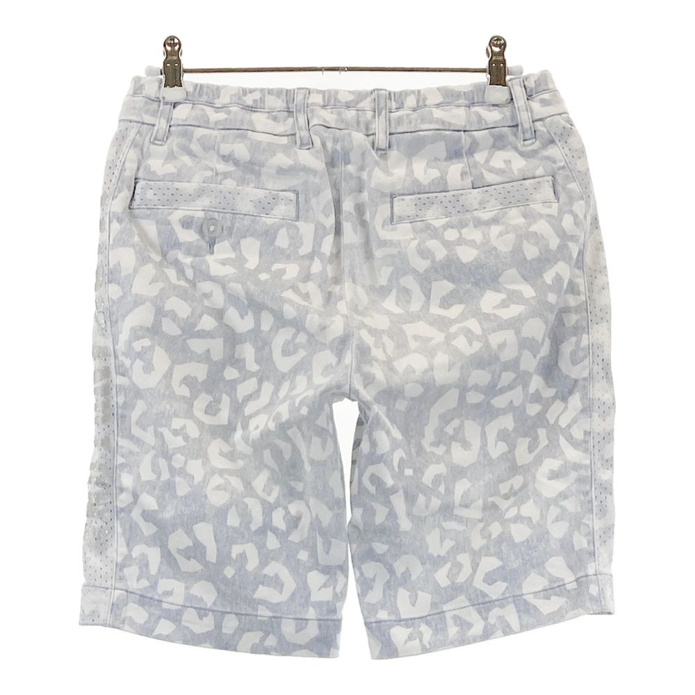 サイズ S MARK-LONA マークアンドロナ ハーフパンツ サイドメッシュ 総柄 ブルー系 240101544364 ゴルフウェア メンズ ストスト