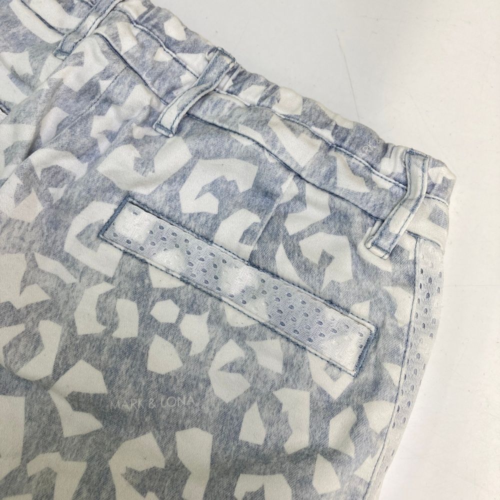 サイズ S MARK-LONA マークアンドロナ ハーフパンツ サイドメッシュ 総柄 ブルー系 240101544364 ゴルフウェア メンズ ストスト LLC-HASEGAWATOSO_COM