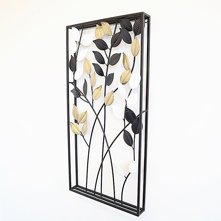 ウォールアートパネル 3 リーフ 壁掛け 壁飾り インテリア 壁 アートパネル 北欧 雑貨 リビング おしゃれ モダン 装飾 ウォールデコレーション シンプル ウォールアート アートボード 壁面装飾 ウォールアクセント ブラック ゴールド ホワイト NEXPOTALLINN_EU