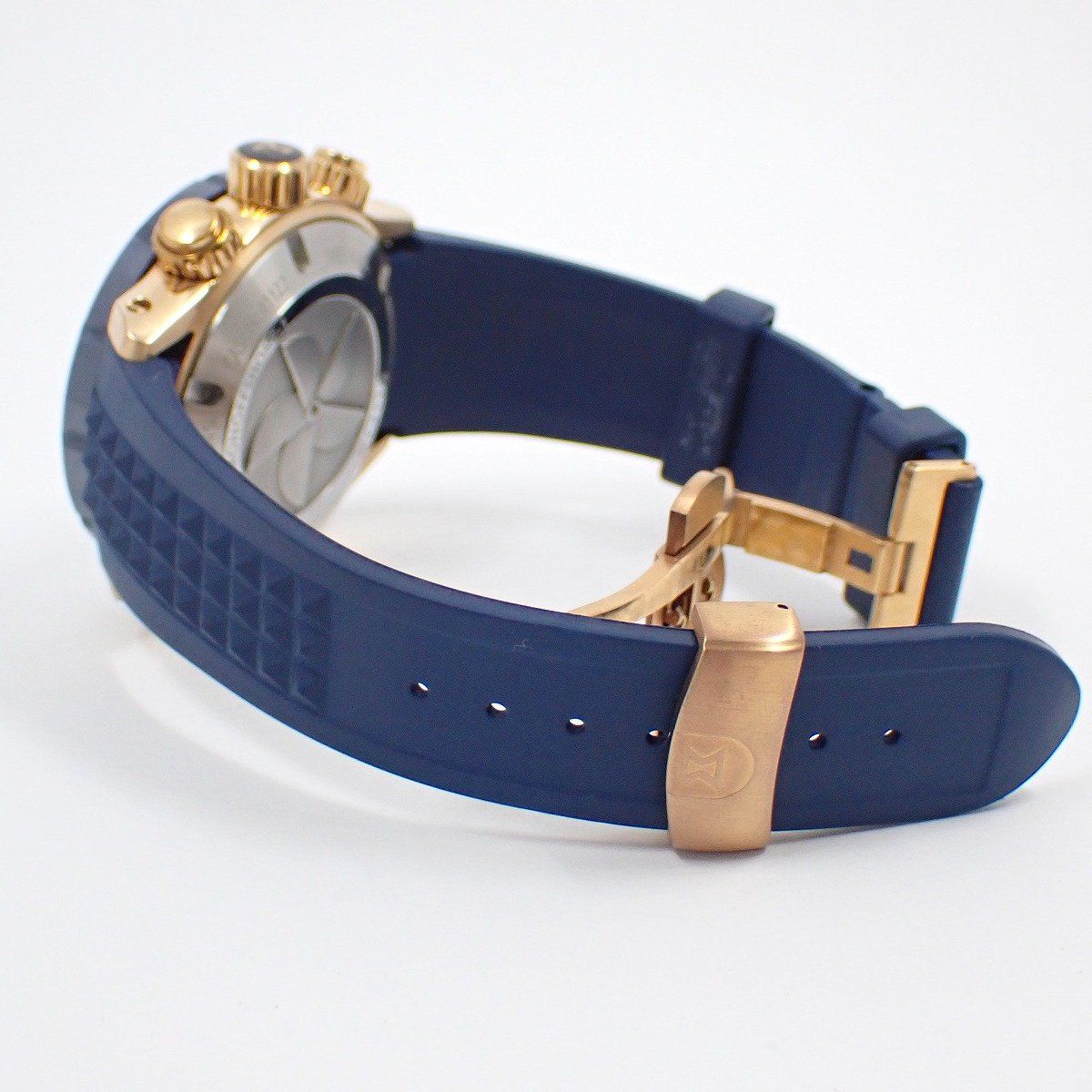  EDOX エドックス クロノオフショア1 自動巻き メンズ 腕時計 ブルーカーボン文字盤 ベルト2本付 01122-37 RBU 3-BUIR 3-L 管理2 自動巻き時計 腕時計(アナログ)