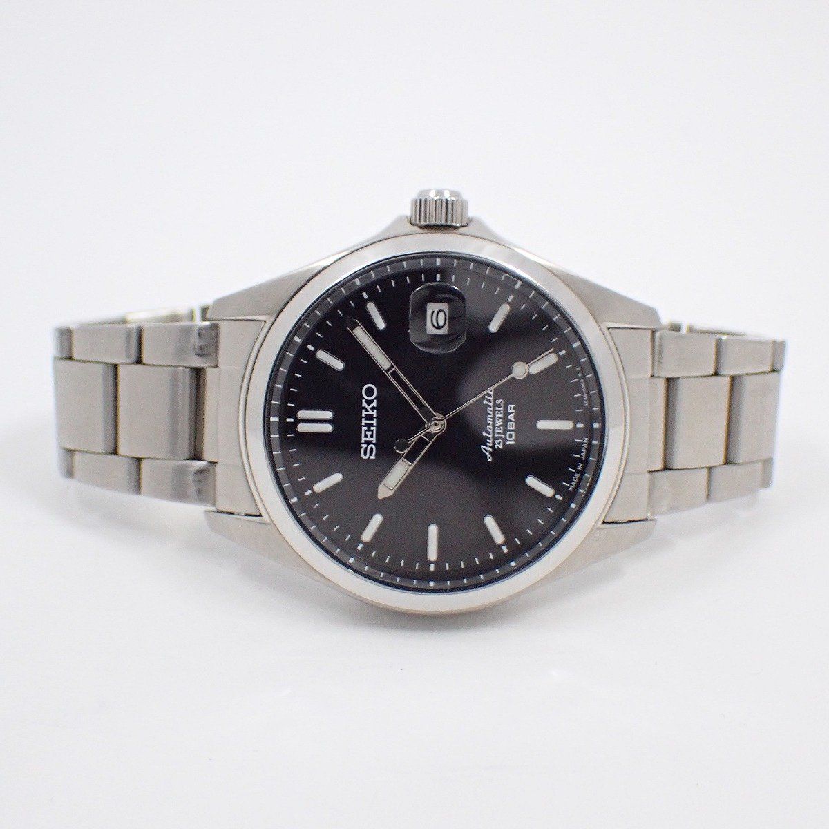 SEIKO セイコー メカニカル クラシックライン 自動巻き メンズ 腕時計 黒文字盤 SZSB 015 4 R 35 03 Y 0