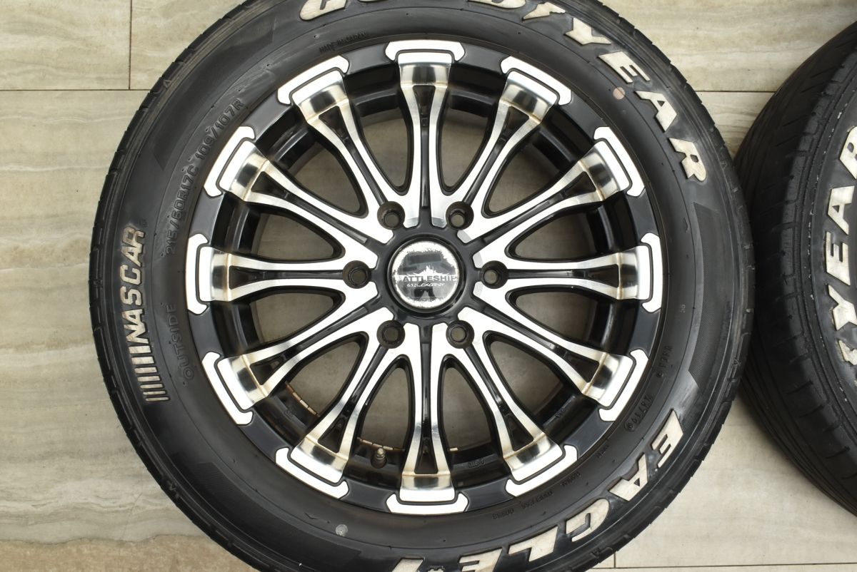 品 ロクサーニ バトルシップ 17 in 6 5 J 35 PCD 139 7 ハブ径100 mm グッドイヤー イーグル 1 ナスカー 215 60 R NV 350 キャラバン