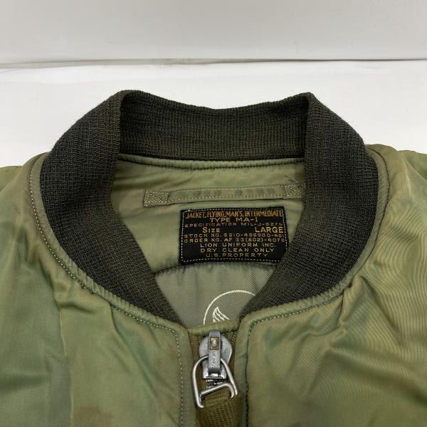 中古】Buzz Rickson's MA-1 フライトジャケット M13785 グリーン size