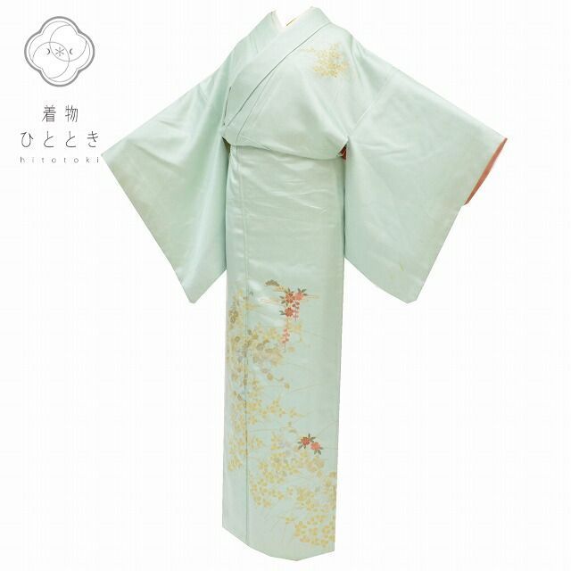 訪問着 中古 正絹 仕立て上がり 袷 モデルサイズ裄 pp2064b 訪問着 リサイクル 着物 中古 付下 身丈158.5cm 裄丈65cm 正絹 仕立て