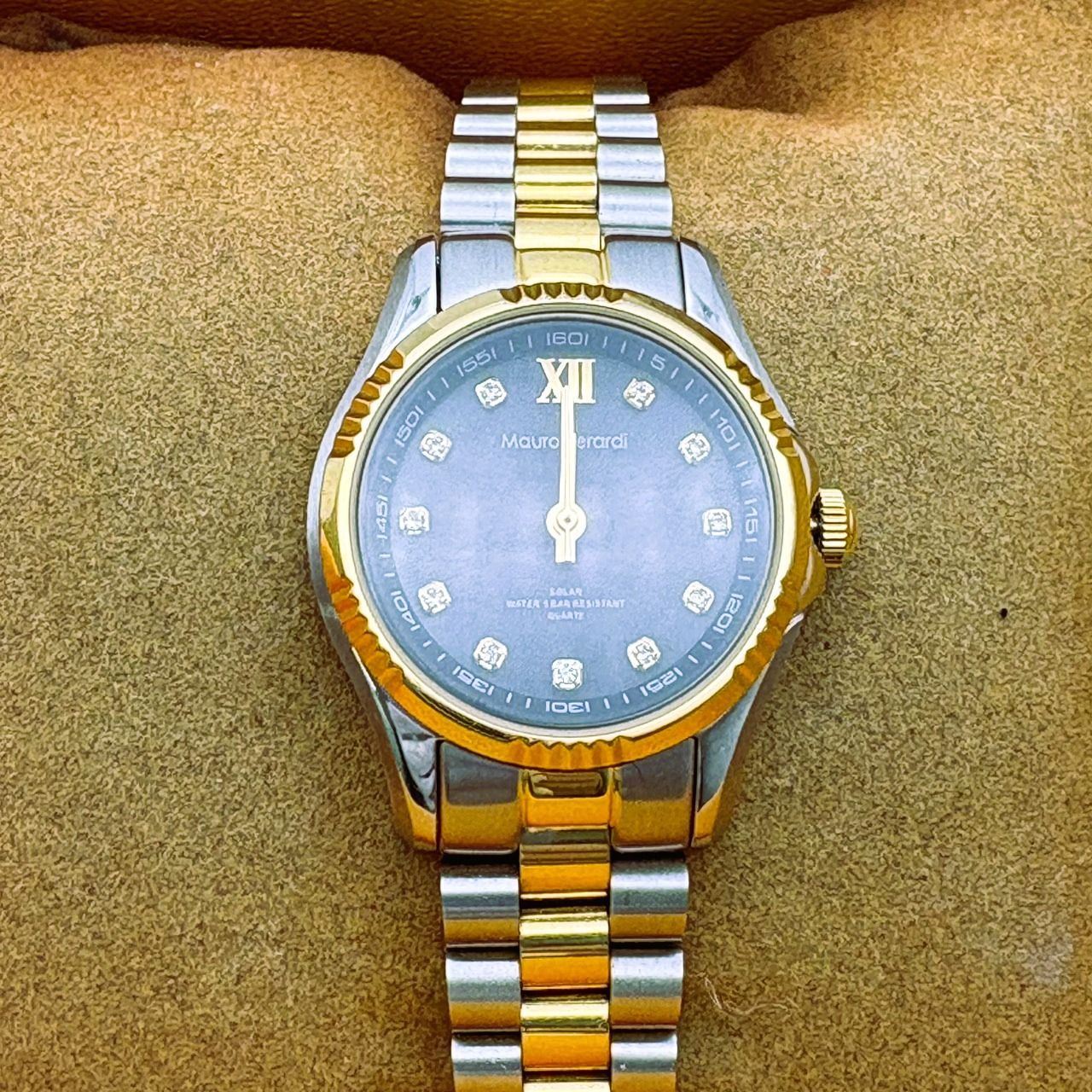 品 稼働 Mauro Jerardi マウロ ジェラルディ ソーラー腕時計 MJ-038-2 TK_012