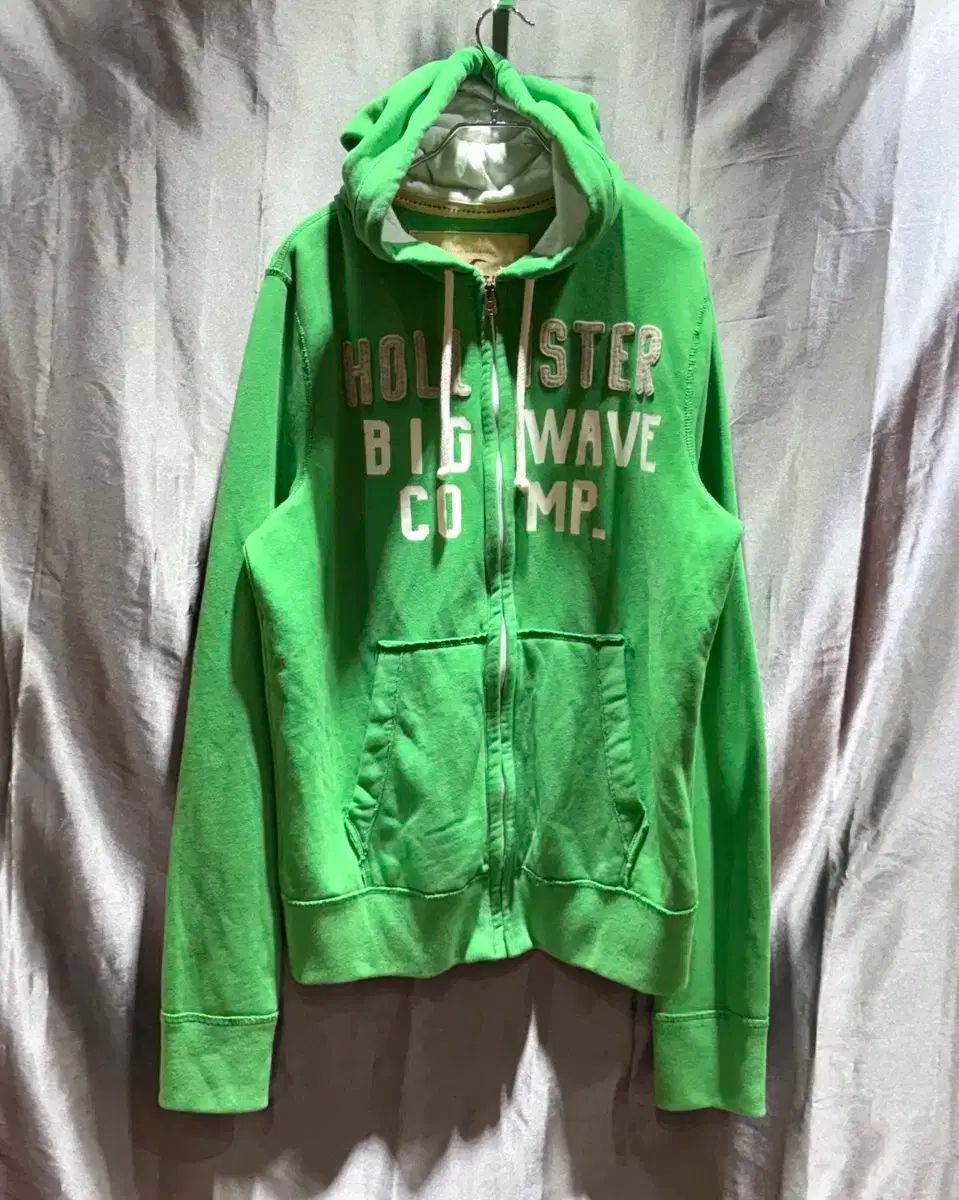 L HOLLISTER ホリスター 1922 グリーン フードジップアップ