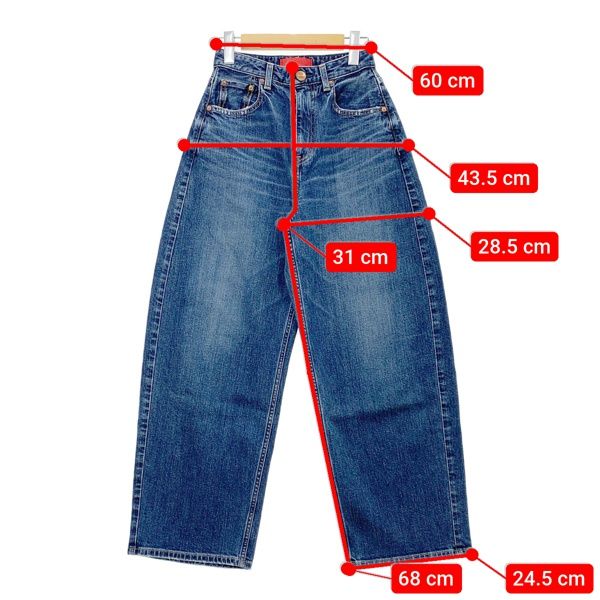 RED CARD TOKYO レッドカード ジーンズ デニムパンツ ボトムス Montana モンタナ 122437 レディース サイズ22 インディゴ ズボン IL17213 DECORATOM_COM_BR