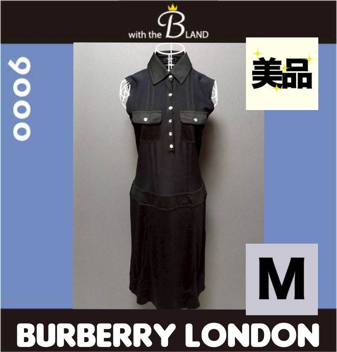 BURBERRY LONDON ノースリーブ ワンピース ブラック