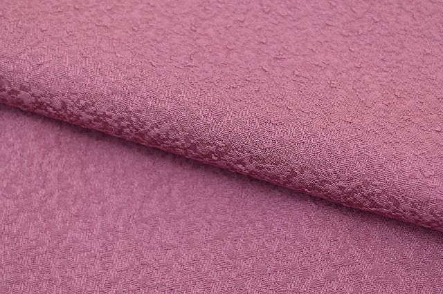 リサイクル着物 色無地 中古 正絹 縮緬 仕立て上がり 裄64.5cm 身丈156cm 茶色系 植物文様 mm3304b 中古 色無地 リサイクル着物 身丈161.4cm 裄丈63.5cm 正絹 縮緬