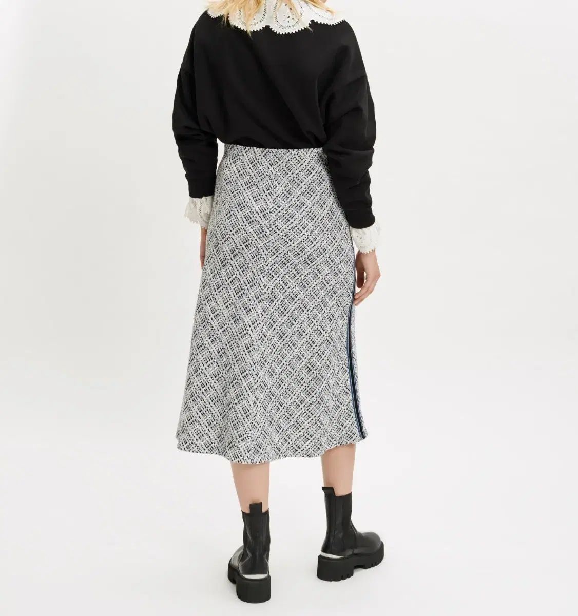 Maje マージュ-ツイード ミディ スカート jitrole