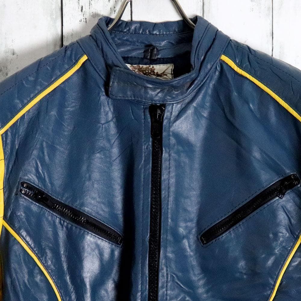 80-90s WOLFF OF CANADA カナダ製レザーライダースジャケット