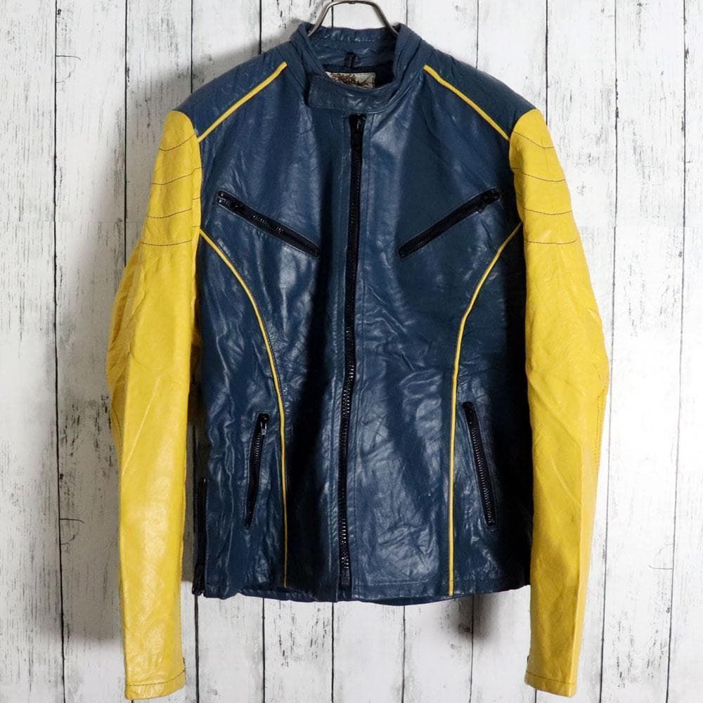 80-90s WOLFF OF CANADA カナダ製レザーライダースジャケット