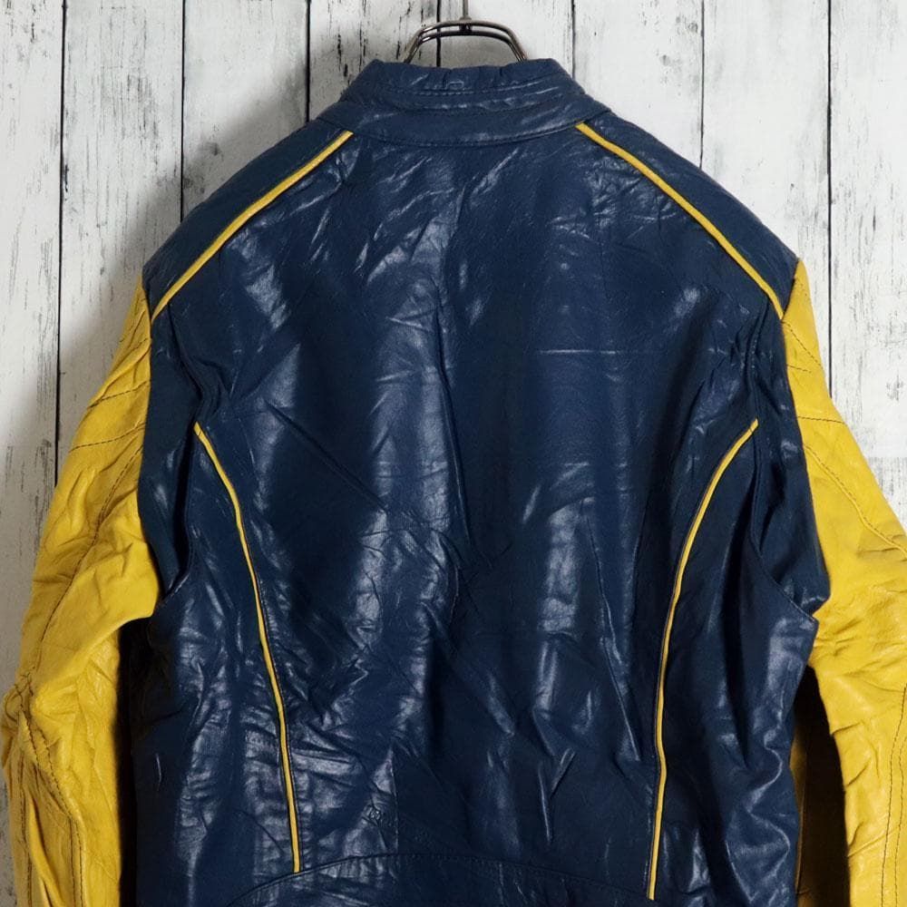 80-90s WOLFF OF CANADA カナダ製レザーライダースジャケット